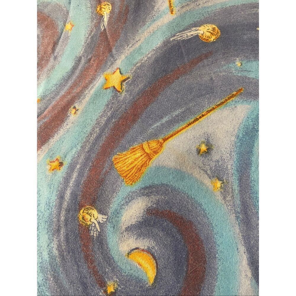 Vintage Harry Potter bedding top sheet 2000s Y2K twin sheets 5’x7.5’ Whimsigoth - Picture 2 of 7
